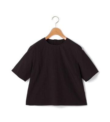 【返品交換送料無料対象/先行受注】ギンガムサッカーブラウス＜6月初旬お届け予定＞