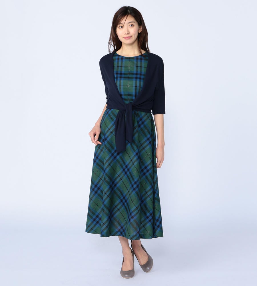 カルゼキースチェック ワンピース ワンピース Outlet アウトレット ルック公式ファッションブランド通販サイト Look E Shop