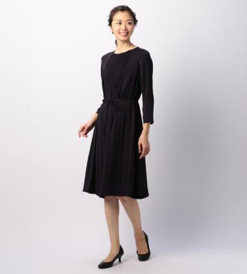 【Lサイズ】サテンジョーゼットドレス