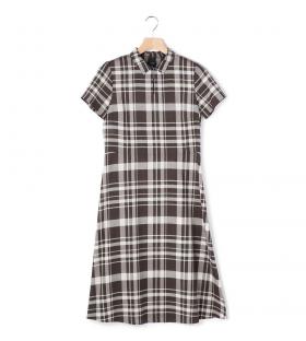 モノトーンビッグチェック ワンピース