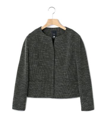 【Lサイズ】ファンシーツィードノーカラージャケット