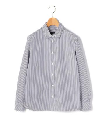 【Lサイズ】ストライプブロードシャツブラウス