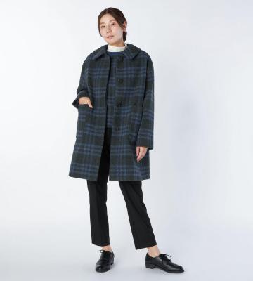 【Lサイズ】キースチェックコート