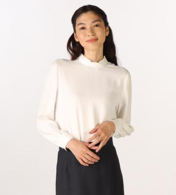 【Lサイズ】パウダリージョーゼットブラウス