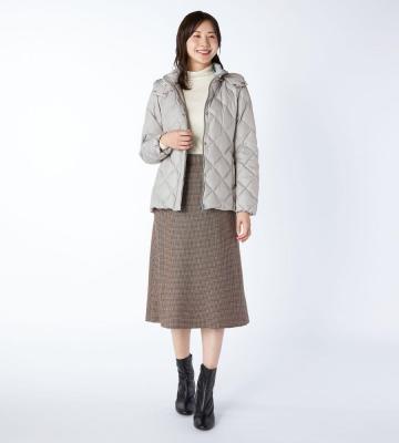 【返品交換送料無料対象/先行受注】【Lサイズ】マイクロタフタフードツキコート＜11月中旬お届け予定＞