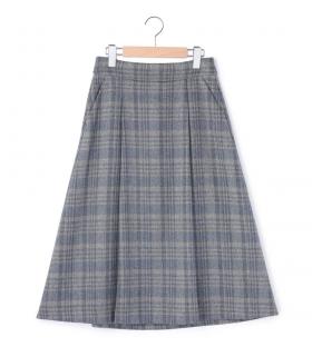【Lサイズ】ヘリンボンチェックスカート