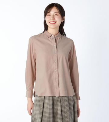 【Lサイズ】シャツコールブラウス