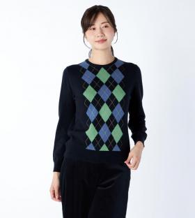 【Lサイズ】アーガイルニット