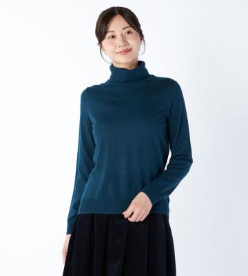 【Lサイズ】ウールブレンドニットタートル