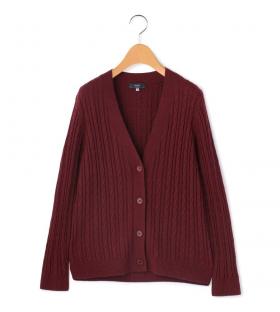 【Lサイズ】ケーブルニットカーディガン