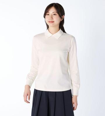 【Lサイズ】コットン天竺カットソーステンカラー