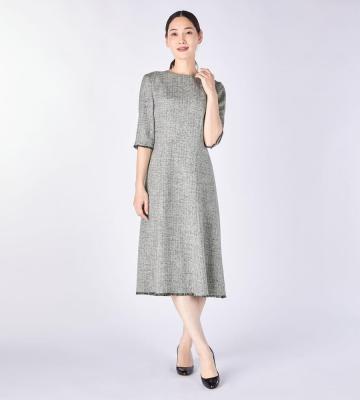 【Lサイズ】スプリングツィードワンピース