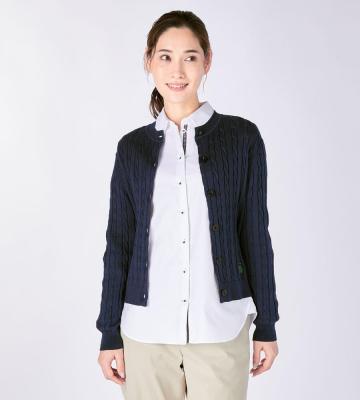 【Lサイズ】ハイゲージケーブルニットカーディガン