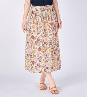 【Lサイズ】チンツフラワースカート