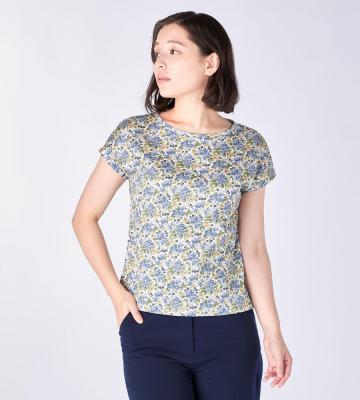 【Lサイズ】Canina Liberty Print Cut&Sewn フレンチスリーブ