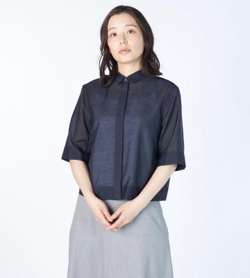 【Lサイズ】T/Cローンシャツブラウス