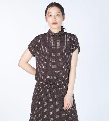 【Lサイズ】スクエアドットブラウス