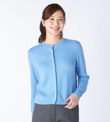 【先行受注】【Lサイズ】ウールカシミヤニットカーディガン＜10月中旬お届け予定＞