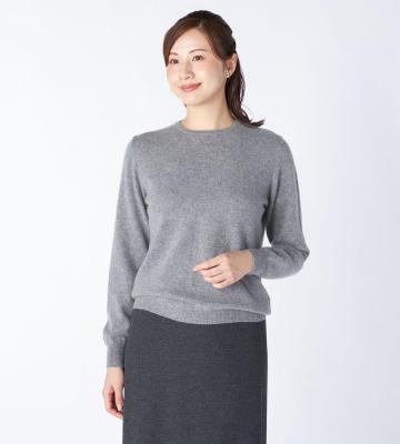 【先行受注】【Lサイズ】ウールカシミヤニットプルオーバー＜10月中旬お届け予定＞