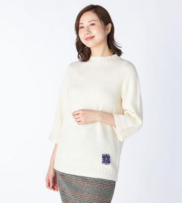 【送料無料＆クーポン/先行受注】【Lサイズ】ブリティッシュウールロングニット＜11月下旬お届け予定＞