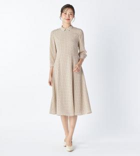 【返品交換送料無料対象/先行受注】【Lサイズ】ジオメトリックパターンワンピース＜1月下旬お届け予定＞