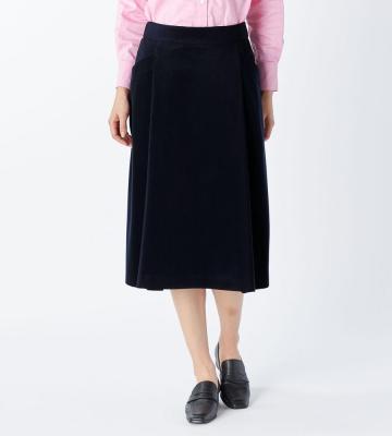 【返品交換送料無料対象/先行受注】【Lサイズ】ソフトコーデュロイスカート＜1月下旬お届け予定＞