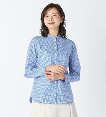 【返品交換送料無料対象/先行受注】【Lサイズ】クラシックチェックブラウス＜＜1月下旬お届け予定＞お届け予定＞