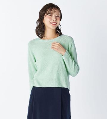 【返品交換送料無料対象/先行受注】【Lサイズ】シードステッチニット＜1月下旬お届け予定＞