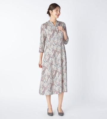 【返品交換送料無料対象/先行受注】【Lサイズ】イングリッシュチンツワンピース＜3月中旬お届け予定＞