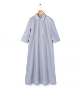 【Lサイズ】ヘアラインストライプワンピース