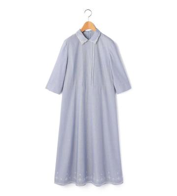 【Lサイズ】ヘアラインストライプワンピース