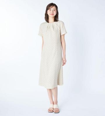 【返品交換送料無料対象/先行受注】【Lサイズ】ペイズリーパターンワンピース＜5月上旬お届け予定＞