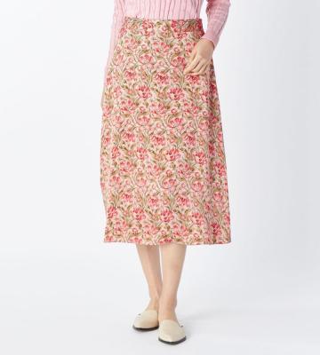 【返品交換送料無料対象/先行受注】【Lサイズ】ガーデンフローラルスカート＜2月上旬お届け予定＞