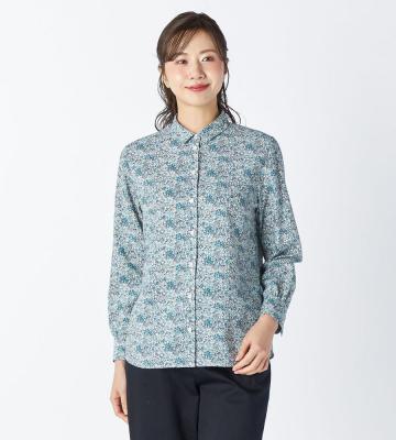 【返品交換送料無料対象/先行受注】【Lサイズ】ノスタルジックフラワーブラウス＜2月上旬お届け予定＞