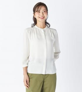 【Lサイズ】ソフトサテンブラウス