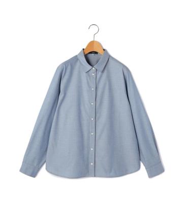 【Lサイズ】コットンダンガリーブラウス