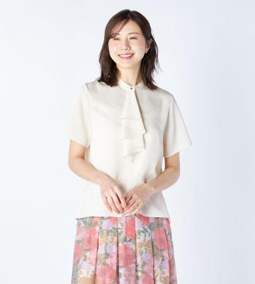 【返品交換送料無料対象/先行受注】【Lサイズ】スピーニツイルブラウス＜5月中旬お届け予定＞