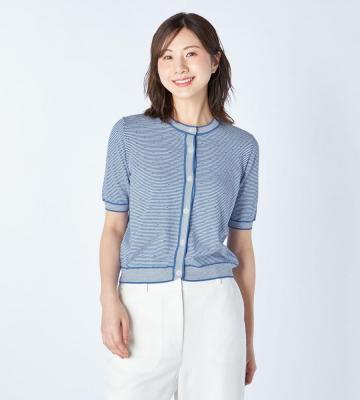 【返品交換送料無料対象/先行受注】【Lサイズ】コンビネーションボーダーニット＜5月中旬お届け予定＞