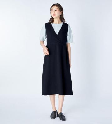 【返品交換送料無料対象/先行受注】【Lサイズ】コンフィーツイルワンピース＜5月下旬お届け予定＞