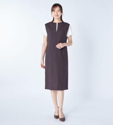 【返品交換送料無料対象/先行受注】【Lサイズ】ギンガムサッカーワンピース＜6月初旬お届け予定＞