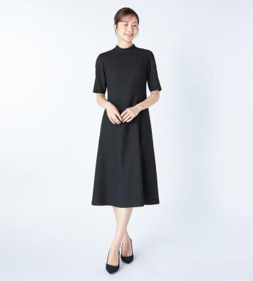 【返品交換送料無料対象/先行受注】【Lサイズ】カラミハウンドトゥースワンピース＜7月初旬お届け予定＞