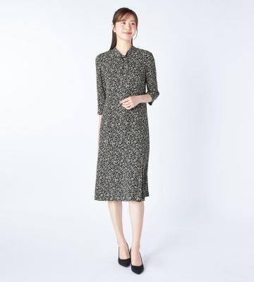 【返品交換送料無料対象/先行受注】【Lサイズ】スモールフラワーワンピース＜8月中旬お届け予定＞