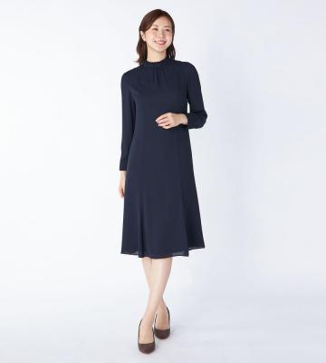 【返品交換送料無料対象/先行受注】【Lサイズ】パウダーシフォンワンピース＜9月中旬お届け予定＞