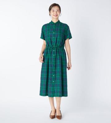 大人トラッドな着こなしをかなえてくれる、チェック柄のシャツワンピース等新規入荷いたしました。