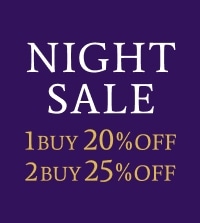 新作もセール品もMAX25%OFF！ナイトセール開催中！